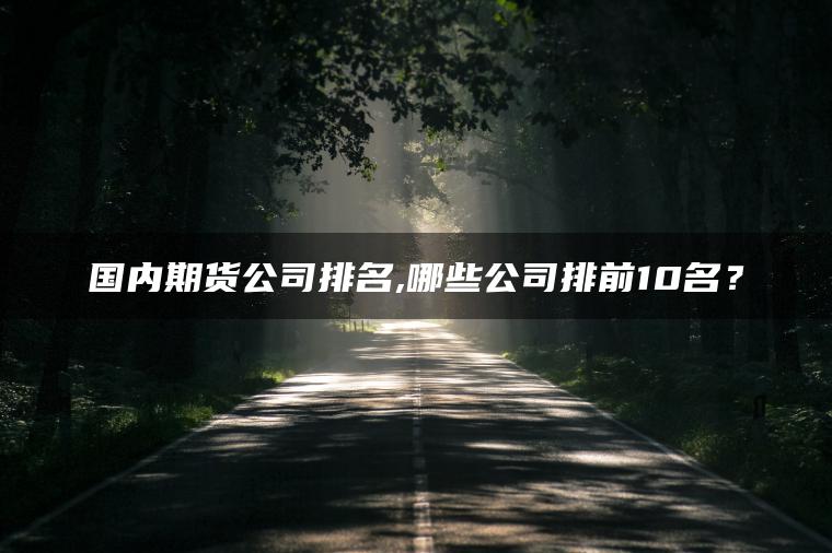 国内期货公司排名,哪些公司排前10名?