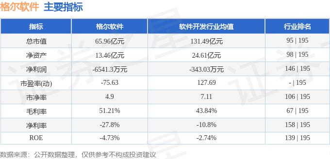 格尔软件603232行业排名_格尔软件603232资金流向_股票大单分析软件
